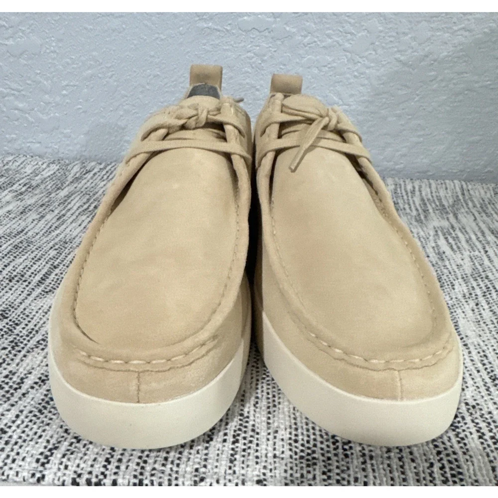 Everlane Desert Shoe Beige Suede Lace Shoes Low Top Loafers Mens 11.5 Minimalist